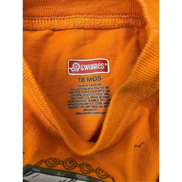 Off Road Truck Swiggles Boys 18 Months Short Sleeve Orange Tee - Picture 4 of 4